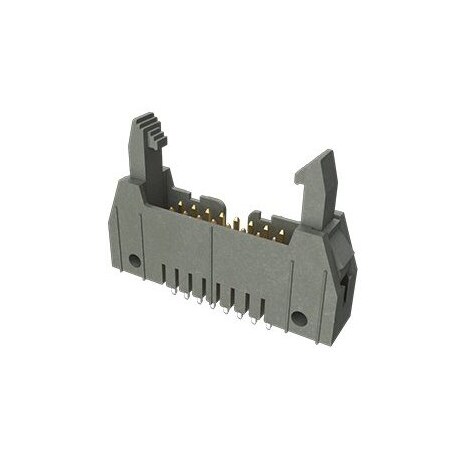 Fci Board Connector, 16 Contact(S), 2 Row(S), Male, Straight, 0.1 Inch Pitch, Solder Terminal, Latch & 65863-061
